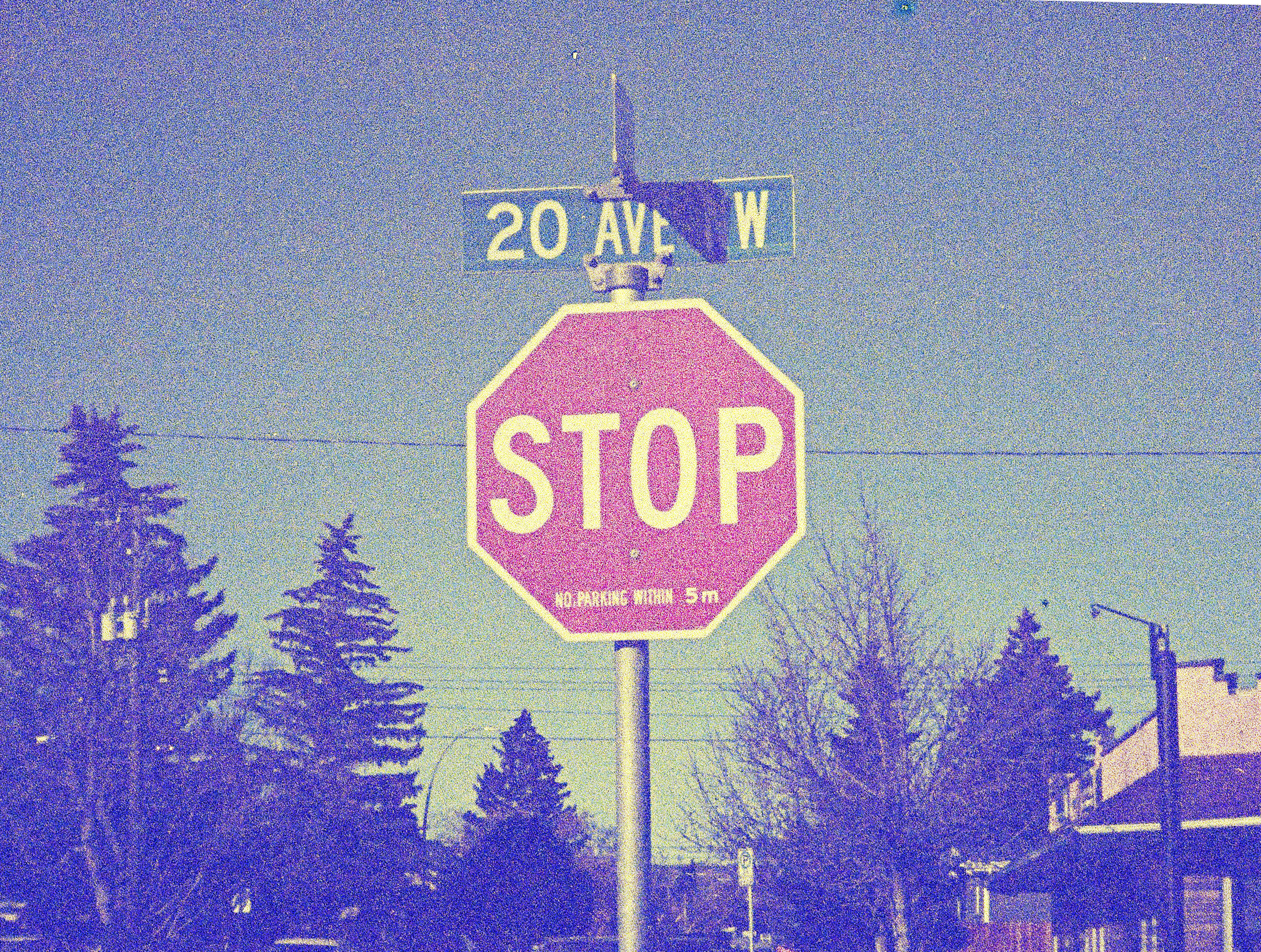 red stop sign