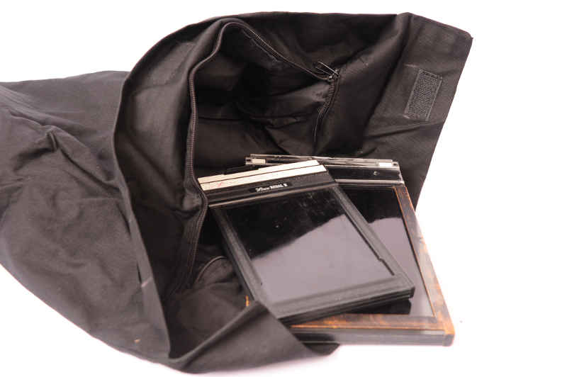large dark-bag with 5x7 film holders