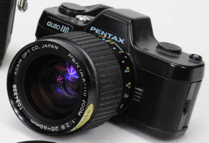 Pentax Auto-110 camera with zoom lens